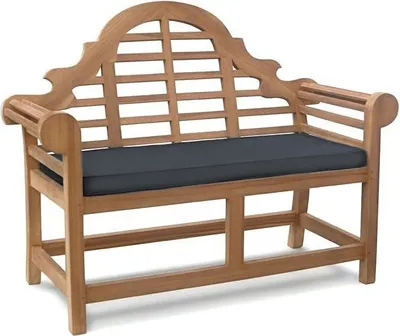 Obrázek produktu pro Polštář na lavičku 110 cm x 47 cm pro zahradní lavičku Caserta černá