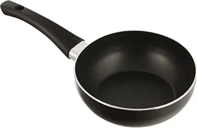 Produktbild von 16 cm Aluminium Wokpfanne mit Antihaftbeschichtung - geeignet für Induktion.