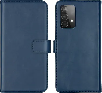 Immagine prodotto di Custodia a libro in vera pelle Selencia per Samsung Galaxy A52(s) (5G/4G) - Blu