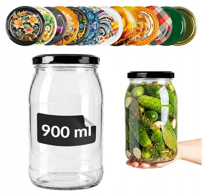 Produktbild von Glasgefäße mit Deckel SuperButelki 900 ml 64 Stück
