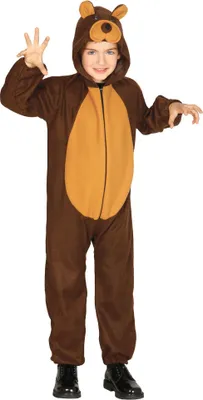 Productafbeelding van Teddybeer kostuum voor kinderen, maat 98-134, grootte: 128/134
