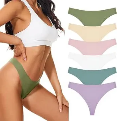 Immagine prodotto di Damen Tanga, multicolore, taglia M - Comodo e traspirante - Intimo sexy per donne, adatto anche per l'uso quotidiano