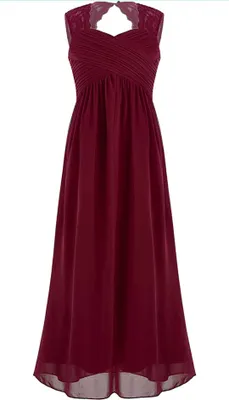 Produktbild von Mädchen Kinder Kleid Gr. 176 Cm Festlich Hochzeit Prinzessin Partykleid Brautjungfern Chiffon Kleider