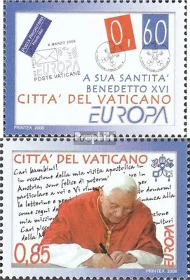 Produktbild von Briefmarken Vatikanstadt 2008 Mi 1601-1602 (kompl.Ausg.) gestempelt Europa: Der Brief