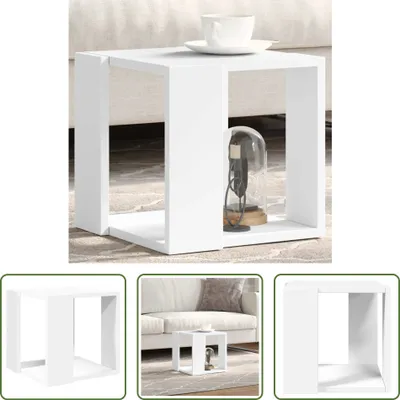 Produktbild von The Living Store Couchtisch Weiß 32x32x30 cm Holzwerkstoff