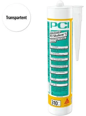 Produktbild von PCI Silcoferm® S Silikon Dichtstoff für innen und aussen transparent 310 ml