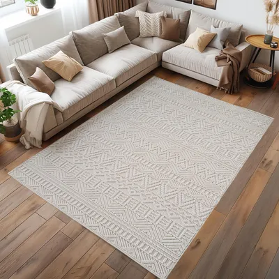 Zdjęcie produktu dla Homebyhome Dywan Salon Bouclé P?telkowy Styl Skandynawski Design Vintage Trwa?y Mi?kki do Sypialni, Rozmiar: 200x290 cm