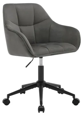 Obrázek produktu pro Kancelářská židle z veluru – s nastavitelnou výškou a otočnou – výška 48-57 cm