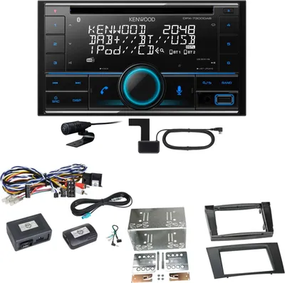 Produktbild von Kenwood DPX-7300DAB Bluetooth DAB CD USB Einbauset für Mercedes W211 CLS W219