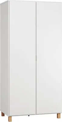 Produktbild von Drehtürenschrank / Kleiderschrank Invernada 13, Farbe: Weiß - Abmessungen: 195 x 93 x 57 cm (H x B x T)