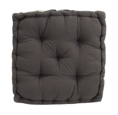 Produktbild von STOF | Sitzkissen - Bodenkissen - Bodensitzkissen - 45 x 45 cm - grau - Baumwolle - Dekokissen - Praktisch