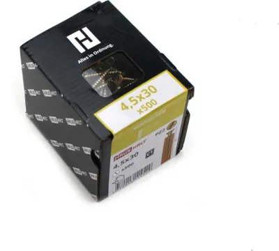 Produktbild von 500x Holzschrauben Schrauben 4,5 x 30 mm Spanplattenschrauben Kreuzschlitz PZ2