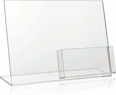 Produktbild von DIN A4 Werbeaufsteller / quer + A6 quer Fach
