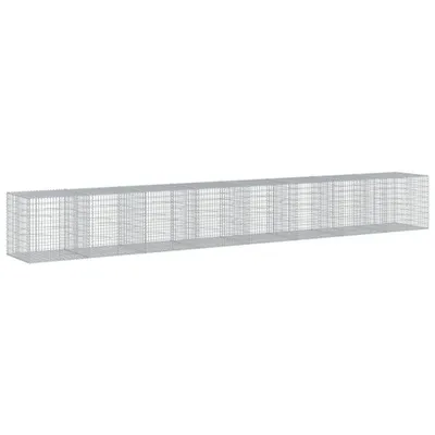 Obrázok produktu pre vidaXL Gabión s vekom 800x100x100 cm Pozinkované železo