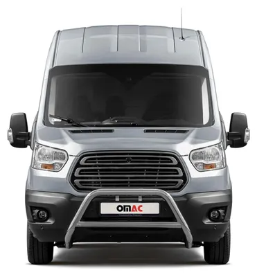Produktbild von Frontbügel Frontschutzbügel für Ford Transit 2014-2025 mit ABE Stahl Silber