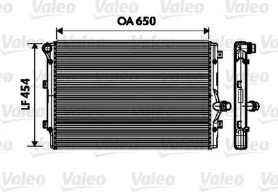 Produktbild von VALEO Kühler, Motorkühlung  734333