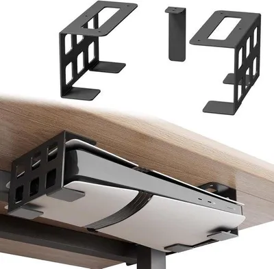 Immagine prodotto di Supporto per console nero da parete o da tavolo