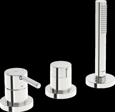 Produktbild von Hansa HANSAVANTIS Style Fertigmontageset für Wannenfüll- und Brausebatterie Einhebelmischer