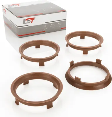 Produktbild von 4x Zentrierringe Dunkelbraun Alufelgen Ø 71,6 - 66,1 mm für MAZDA HONDA SUZUKI