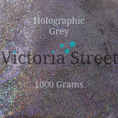 Glitter Holografisch Grau 0,2 mm 100 g