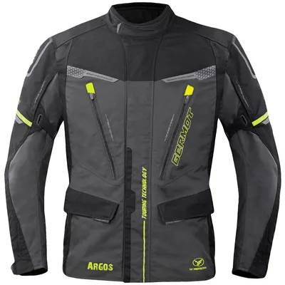 Produktbild von Germot Textiljacke Argos Herren, anthrazit/schwarz-gelb - Größe 3XL