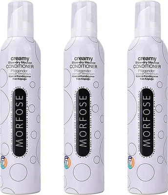 Produktbild von Creamy Blow-Dry Mousse Föhnschaum / Weiß 3x300 ml
