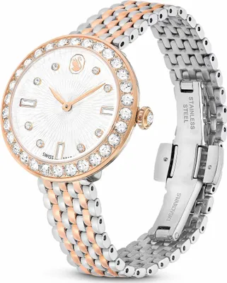 Image de Swarovski Certa Uhr, Schweizer Produktion, Metallarmband, Roséfarben, Metallmix CERTA:MB SIL//PRO 5672971