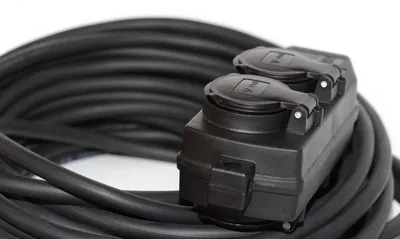 Produktbild von Verlängerungskabel PVC H05VV-F 3x1,5 35m MIT ORANGEM MEHRFACHVERTEILER
