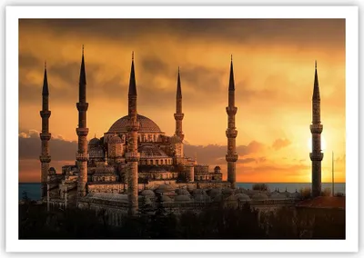 Produktbild von Poster - Poster ohne Rahmen - Sonnenuntergang istanbul türkei reise - 100x70 cm - Wand Bild - Wanddeko - Wandbilder - Kunstposter - Wandposter - Bilder - Kunstdruck - Wandbild - P2XAA100x70-2846