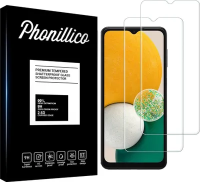 Immagine prodotto di Vetro temperato per Samsung Galaxy A13 5G [2 pezzi] Pellicola protettiva antigraffio resistente Phonillico®