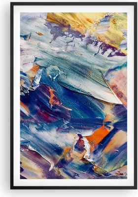 Produktbild von Gerahmtes Poster - Schwarzer Rahmen - Die Farben Farbe Abstraktion - 61x91,5 cm - Wand Bild - Wanddeko - Wandbilder - Kunstposter - Wandposter - Bilderrahmen - Bilder - Kunstdruck - P2BPA61x91-5113