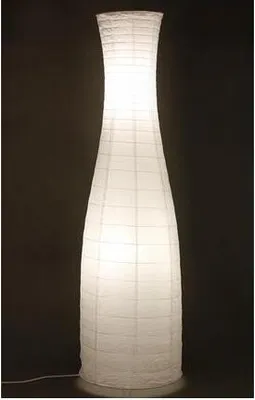 Produktbild von Reispapierlampe "Sweden" weiß/natur in Flaschenform