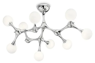 Image de Plafonnier blanc NODINO 9 lampes