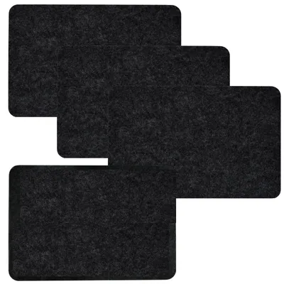 Produktbild von 4 Extra-Dicke Filz Tischsets 43x30x0,5cm Edle Platzsets Tisch-Unterlage Anthrazi