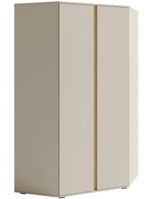 Produktbild von Marmex Möbel Eckkleiderschrank LUCA LC2 Sandbeige + geölte Eiche 95x195x95 cm
