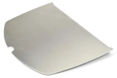 Produktbild von Edelstahl Grillplatte | Plancha passend für Weber Q200/2000 - ersetzt eine Grillrosthälfte - extra massiv