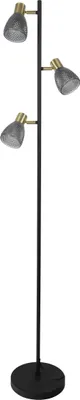 Produktbild von Näve Leuchten 3er Spot Stehleuchte "LINDITA" H: 154cm 3er Spot Stehleuchte "LINDITA" H: 154cm Stehleuchte - 3er Spot Stehleuchte "LINDITA" H: 154cm, Stehlampe im Retro Style, aus Metall und Glas in schwarz, 154 cm hoch, Ø 23 cm, E14-Fassung – Schnurschalter