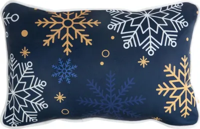 Zdjęcie produktu dla Poduszka świąteczna 30x45 cm z dekoracją z płatków śniegu