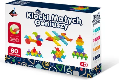 Zdjęcie produktu dla Klocki edukacyjne dla małych dzieci 80 elementów