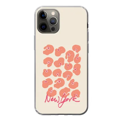 Produktbild von MuchoWow® Handyhülle Schutzhülle Hülle für iPhone 13 Pro Blume - Abstrakt - New York Silikon Softcase Handy Hülle - Handy-Tasche