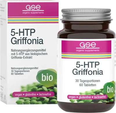 Produktbild von GSE 5-HTP Griffonia (Bio), 60 Tabl. à 600mg, 36g