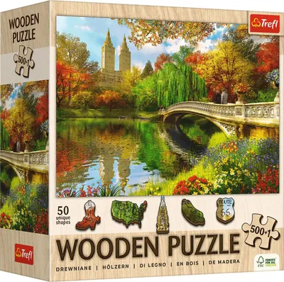 Produktbild von TREFL Holzpuzzle Central Park, New York 501 dlks