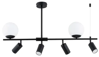 Immagine prodotto di Lampada a sospensione NESKA bianco e nero 6xE14x15W in metallo, dimensioni: 51x88x15 cm, IP20, Alfa