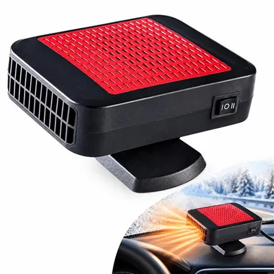 Produktbild von Autoheizung 12V, Auto Heizlüfter und Defroster 2-in-1, Heizen & Kühlen, 360° drehbar, Scheibenentfroster mit Überhitzungsschutz