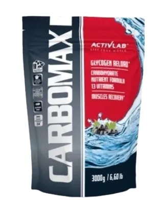 Zdjęcie produktu dla CarboMax 3000g, węglowodany, witaminy, minerały - czarna porzeczka Activlab