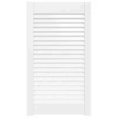 Produktbild von vidaXL Schranktür Lamellen-Design Weiß 69x39,4 cm Massivholz Kiefer