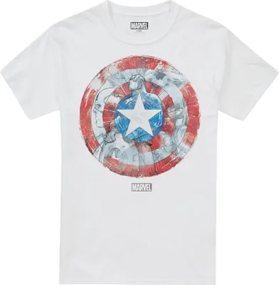 Obrázek produktu pro Captain America - Pánské tričko "Shield" TV2237 (M) (Bílá)