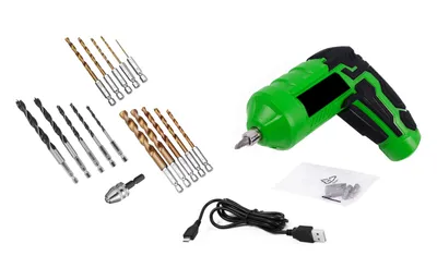 Obrázok produktu pre Sada elektrického skrutkovača a vŕtačky s príslušenstvom