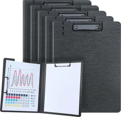 Productafbeelding van Famanu Set van 5 A4 schrijfplanken - Draagbare schrijfplanken met stevige klemmen