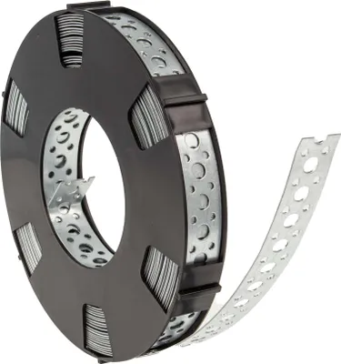Produktbild von tecuro Lochband Montageband 17 mm x 10 m Rolle - Stahl verzinkt
